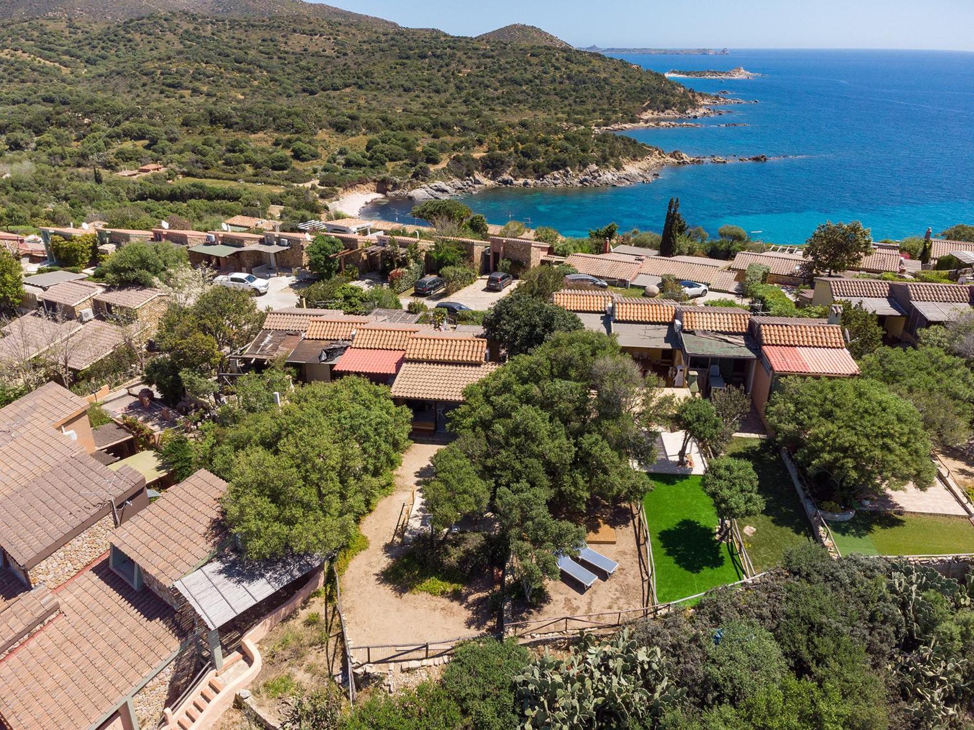 Villa Allegra Panoramica 150 Mt Dal Mare Villasimius Extérieur photo